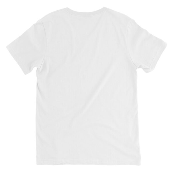 Aqua/Black/White P.O.E.M. Unisex V-Neck - Image 4