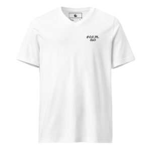 Black/White P.O.E.M. Unisex V-Neck