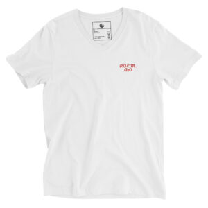 Red/Black/White P.O.E.M. Unisex V-Neck