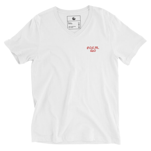 Red/Black/White P.O.E.M. Unisex V-Neck