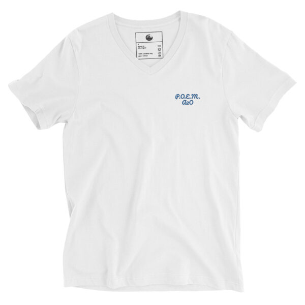 Royal/Black/White P.O.E.M. Unisex V-Neck - Image 3