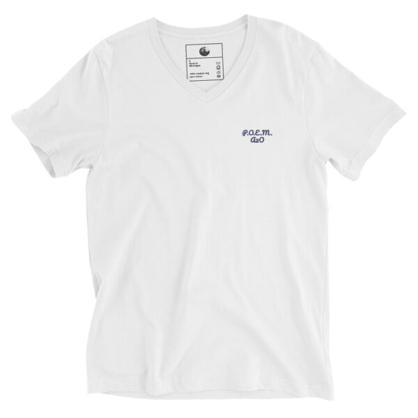 Navy/Black/White P.O.E.M. Unisex V-Neck