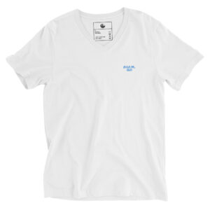 Aqua/Black/White P.O.E.M. Unisex V-Neck