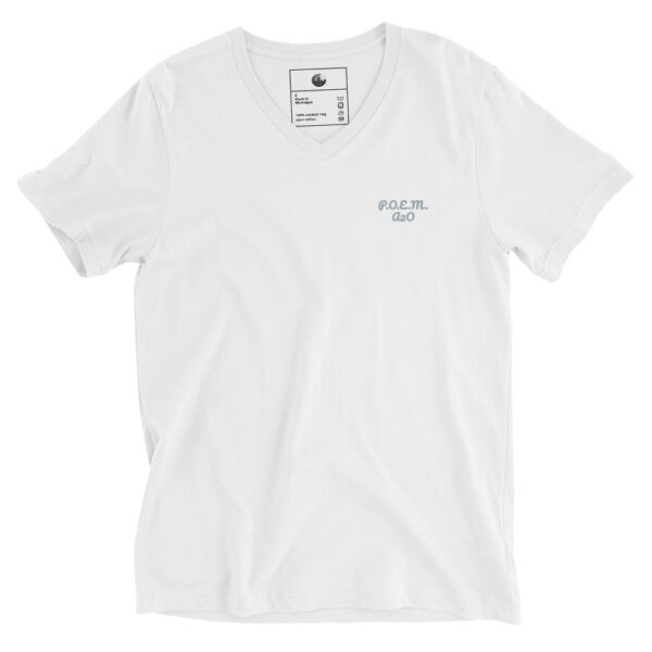 Gray/Black/White P.O.E.M. Unisex V-Neck